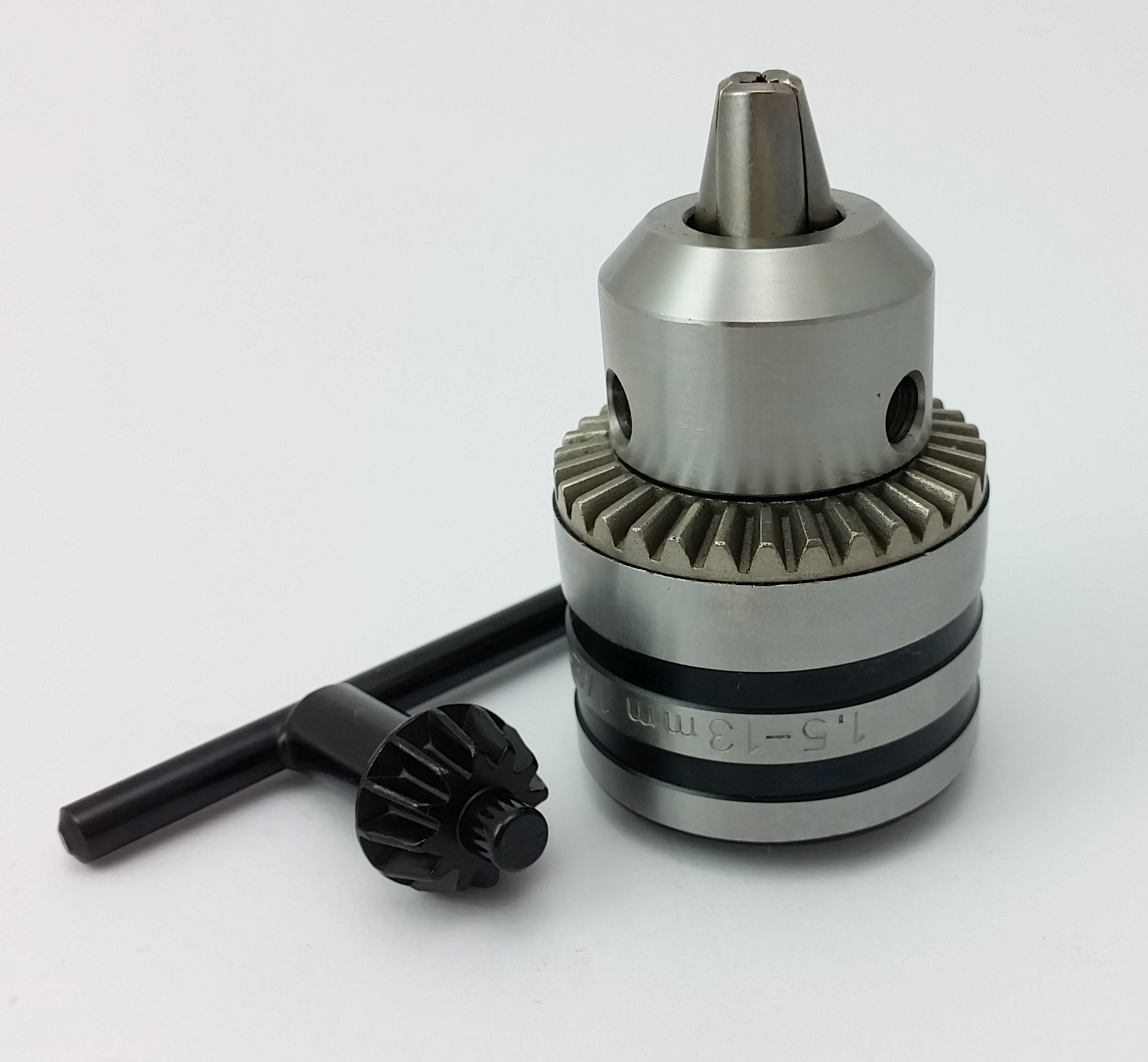 Zahnkranzbohrfutter inkl. Bohrfutterschlüssel, Bohrfutter: 1,5 - 13 mm 1/2" - 20 UNF