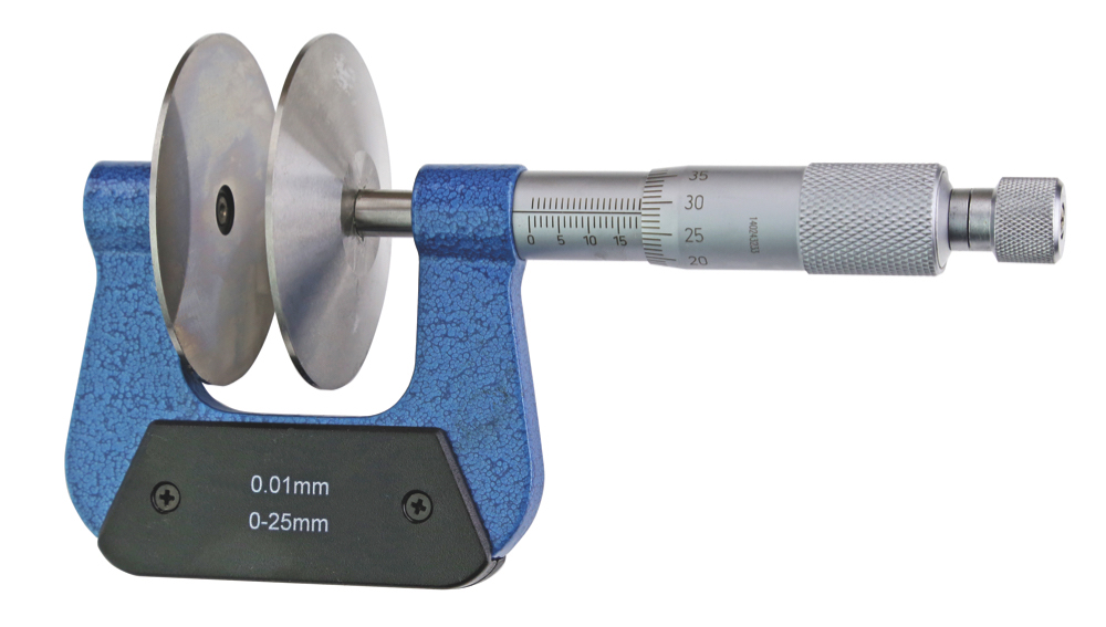 Bügelmessschrauben/Mikrometer m. Tellermessfläche ø 60 mm, nicht drehende Spindel