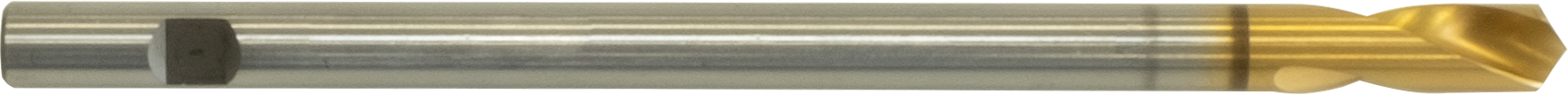 PROFI-NC-Anbohrer 120°, HSS-Co5, profilgeschliffen, lang, TiN, Werksnorm