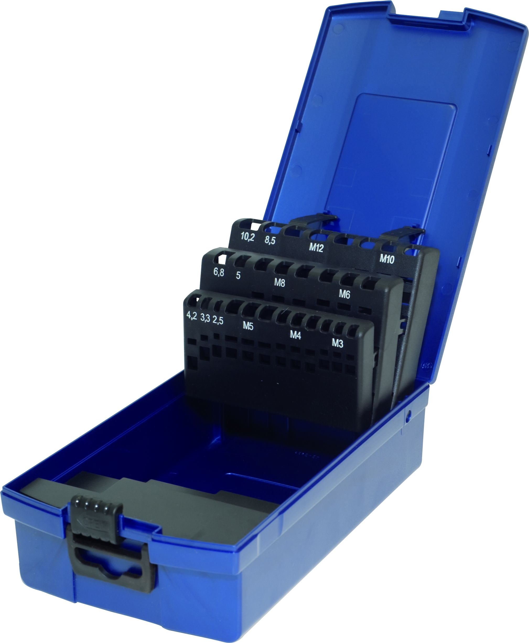 Gewindebohrer ROSE Kassette LEER für ins. 28 Bohrer - Handgewindebohrer M3 - M12 + Kernbohrer