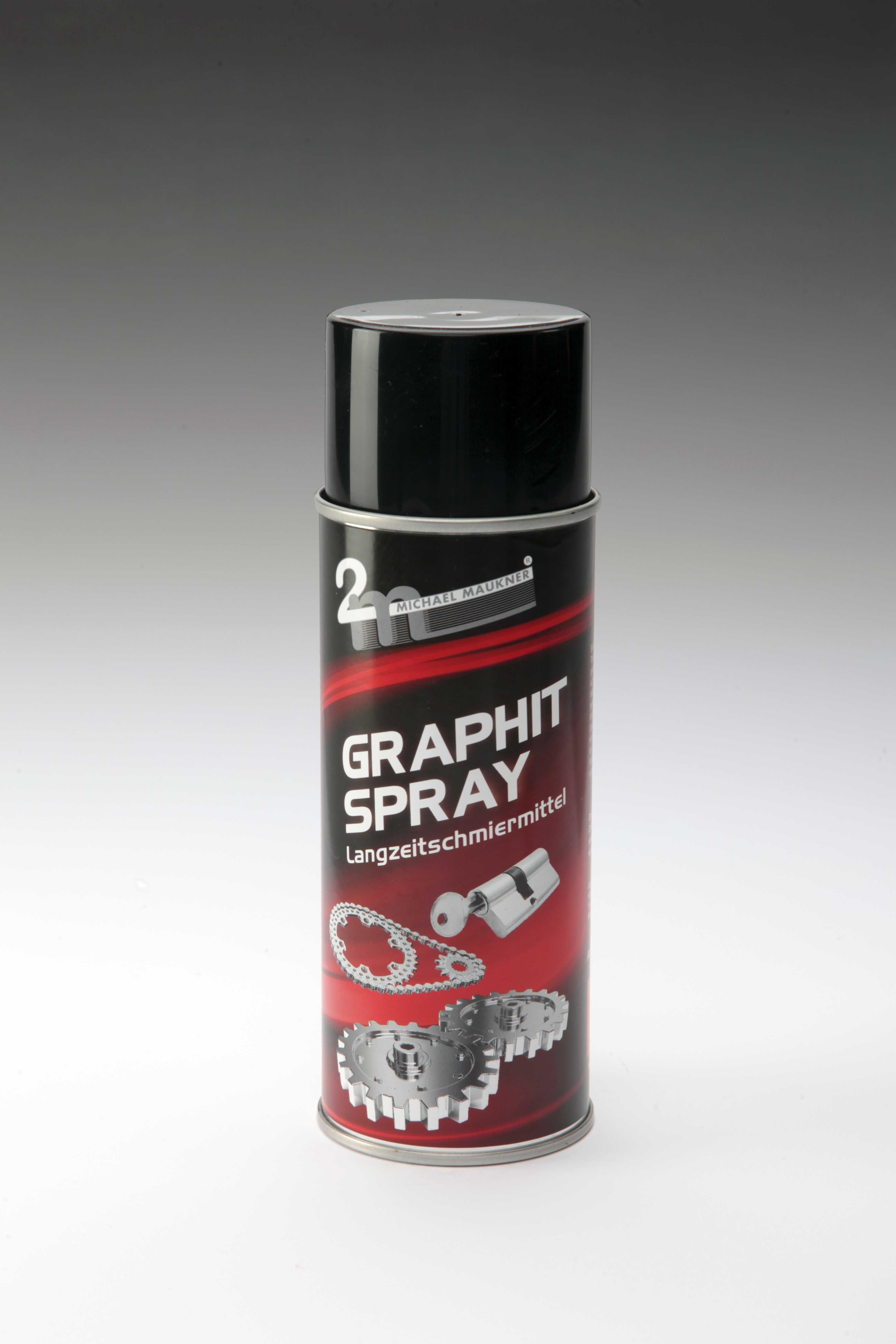 Graphitspray trocken ist ein Montage- und Schmiermittel mit hohem Graphitanteil