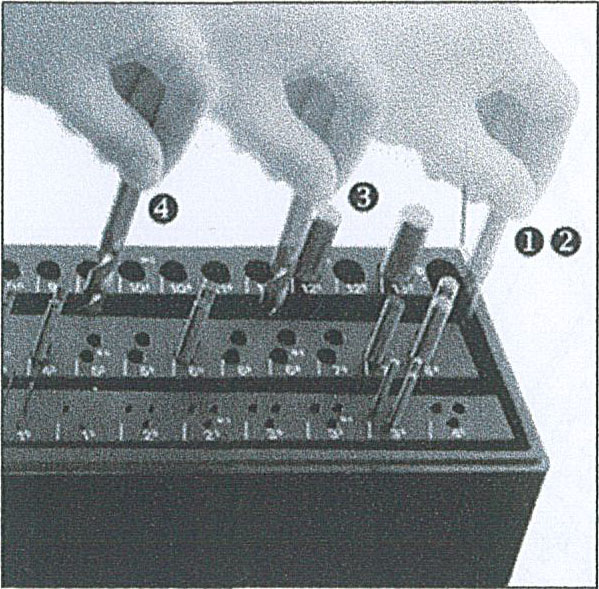 55-tlg. Spiralbohrer Satz Drill-Boy Ständer m. Sortierfunktion DIN 338 HSSG blank 1 - 13 mm