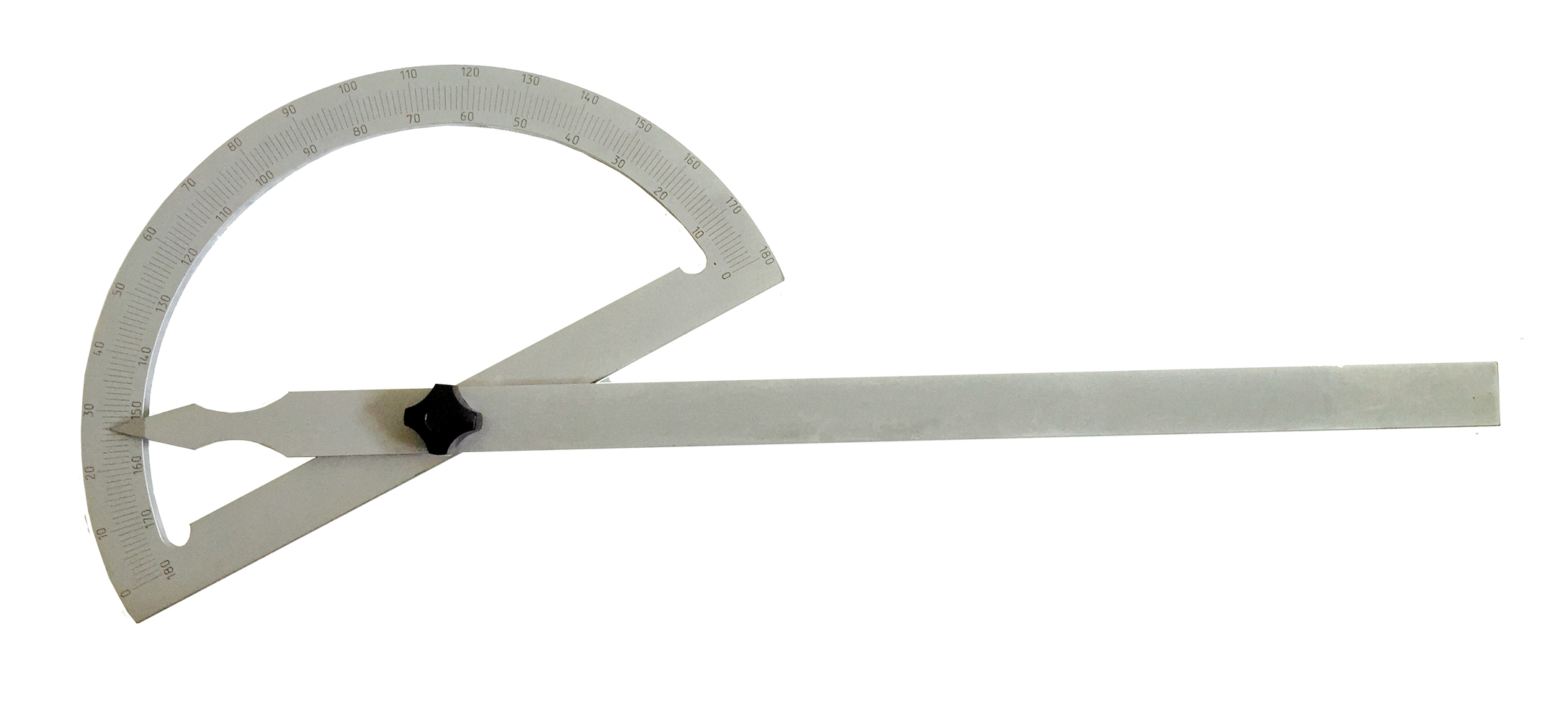 Gradmesser aus Stahl, mattverchromt, Längen: 120 - 1000 mm