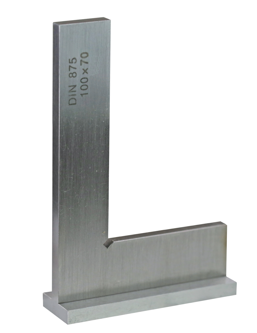 Präzisions-Kontrollwinkel, Inox, gehärtet, mit Anschlag DIN 875/0