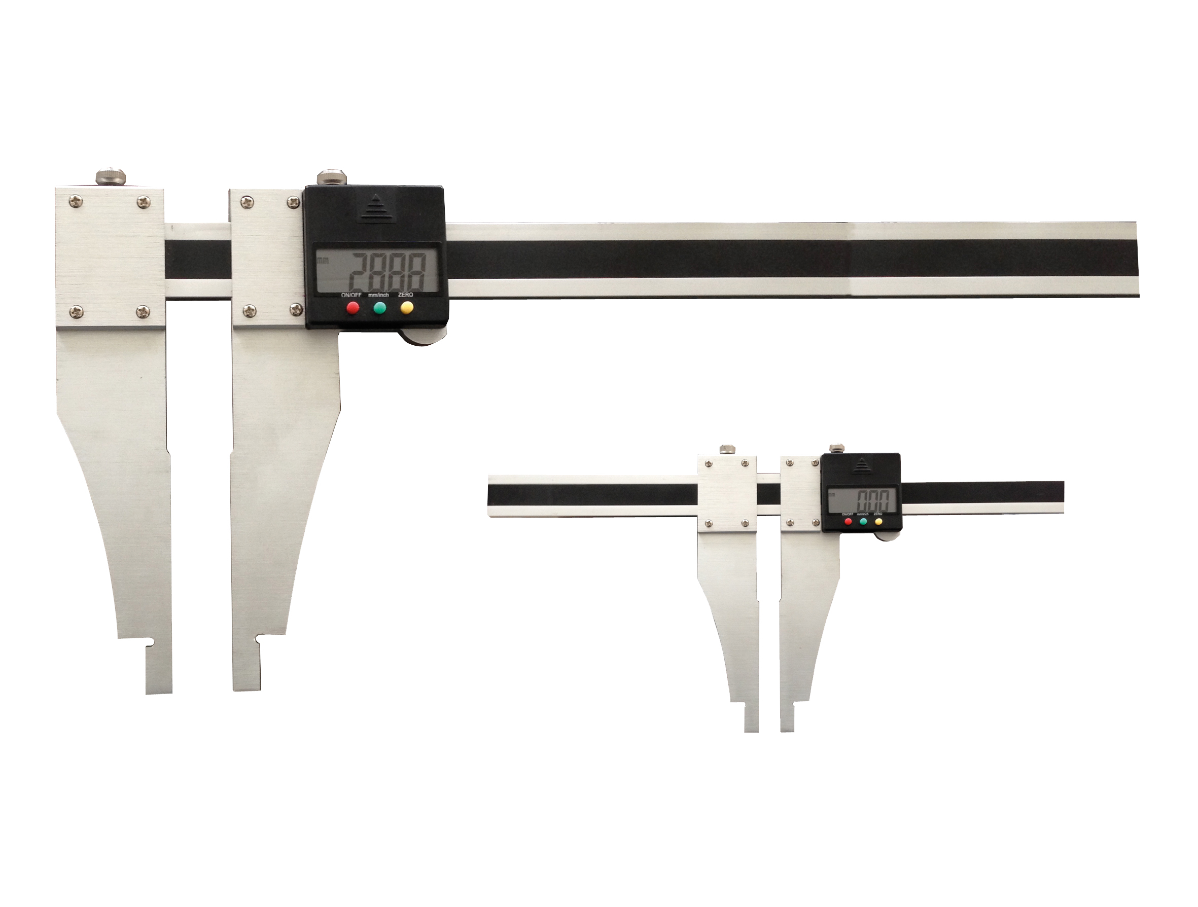 Digital-Werkstatt-Messschieber / Schieblehre aus Aluminumprofil mit verschiebbarem Messschnabel