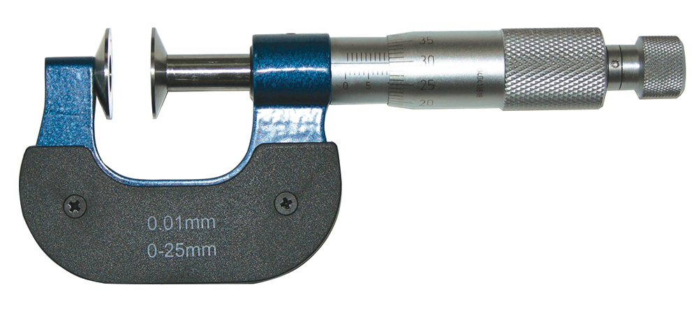 Bügelmessschrauben / Mikrometer m. Tellermessfläche ø 30 mm, nicht drehender Spindel