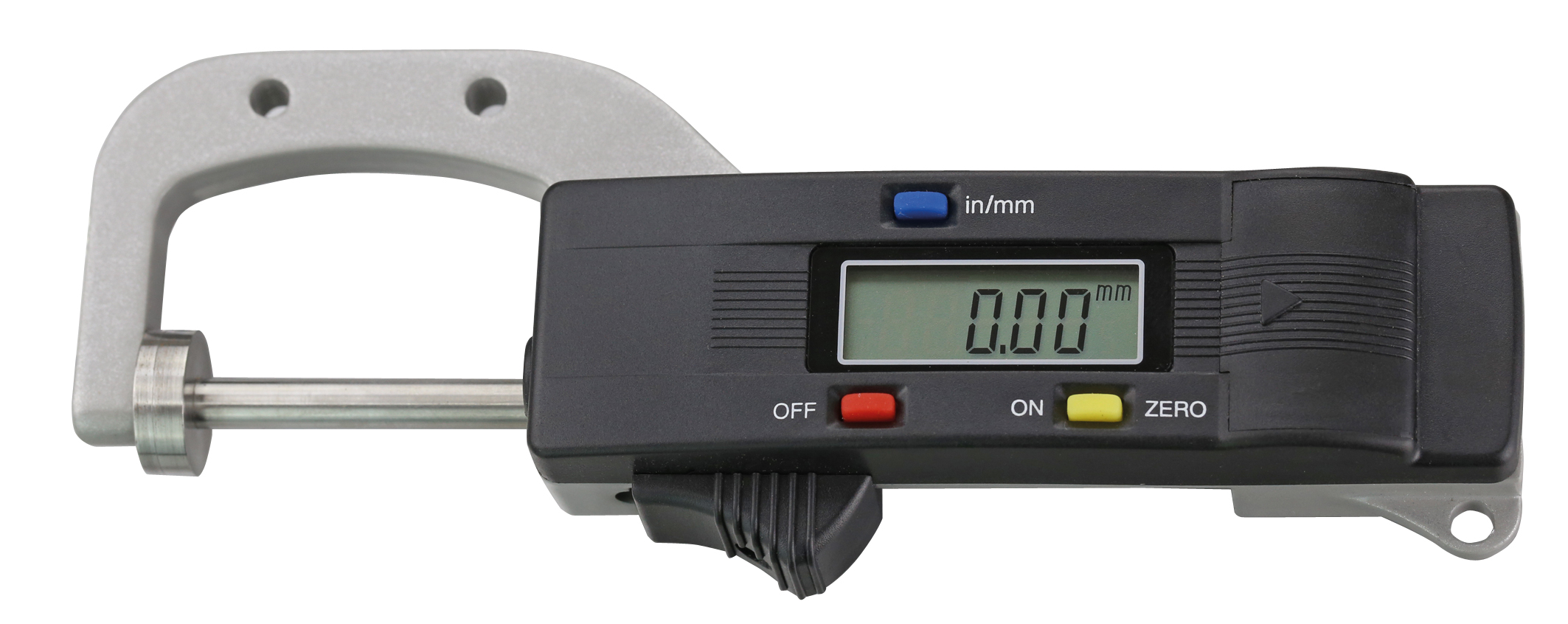 Digital-Dicken-Messgerät, Ablesung 0,01 mm oder 0,0005&#8221;, Ausladung 25mm