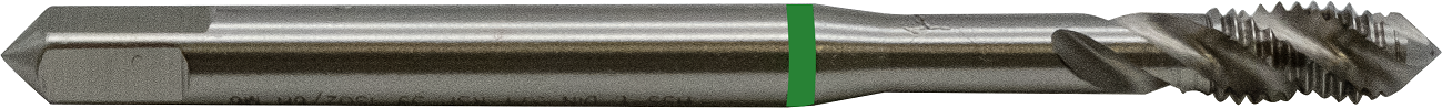 Maschinengewindebohrer DIN 371, Form C,HSS-Co5 - Grünring (2-10 mm)