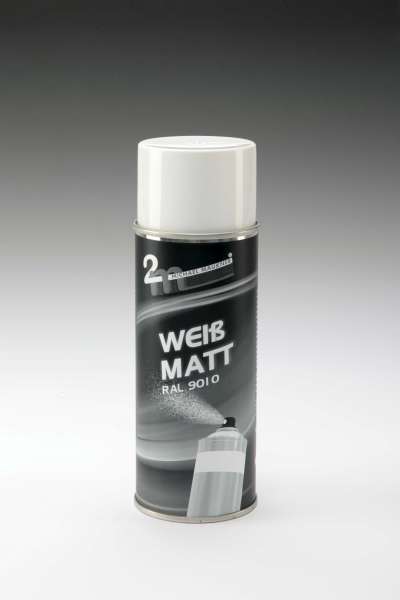 Weiß-Matt RAL 9010, matter Qualitätslack, für Untergründe aller Art, für den Innen- und Außenbereich