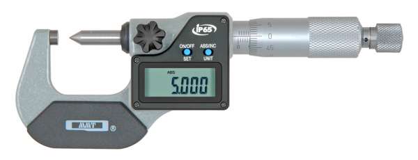 Digital-Messschrauben / Mikrometer mit Kegelspitze, IP 65
