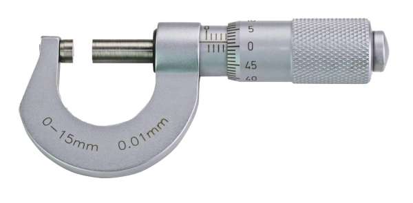 Bügelmessschraube / Mikrometer, mattverchromt