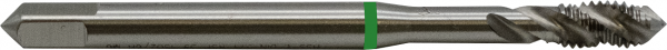 Maschinengewindebohrer DIN 371, Form C,HSS-Co5 - Grünring (2-10 mm)