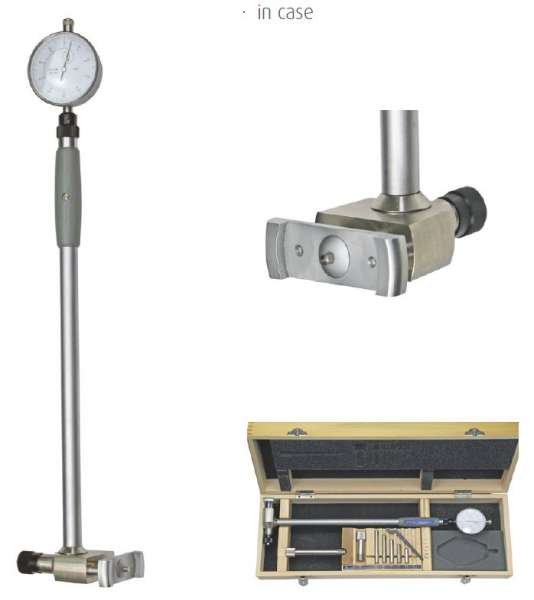 Innen-Feinmessgerät, Messuhr, Messbolzen und-kopf Stahl, Messbereich 100 - 300mm