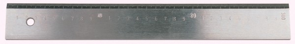 Werkstattlineale, Normalstahl, mit mm-Teilung, mit Facette, verzinkt, Größen: 300 - 800 mm
