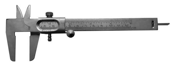 Messschieber COLUMBUS, Nonius: oben 1/10 mm unten 1/128 inch, 120 mm
