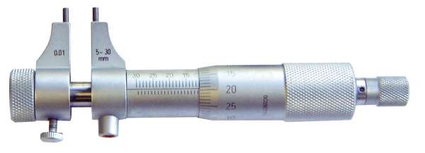 Innen-Messschraube / Mikrometer mit gewölbten Hartmetallmessflächen