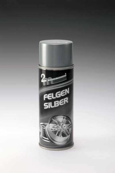Felgensilber ist ein hoch abriebfester und silbrig-glänzender Acryllack, Korrosionsschutz für Felgen